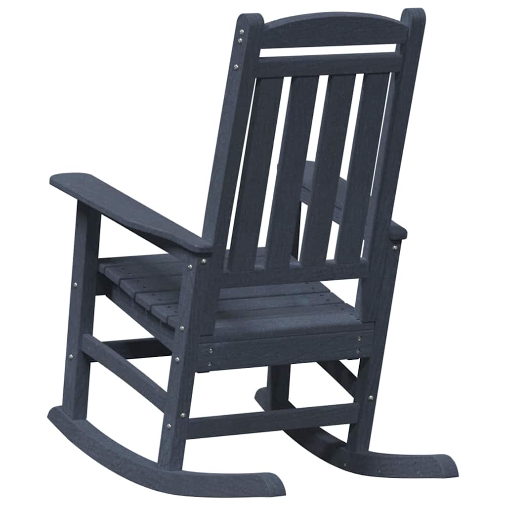 Garden Rocking Chair Navy 70 x 92 x 108cm HDPE